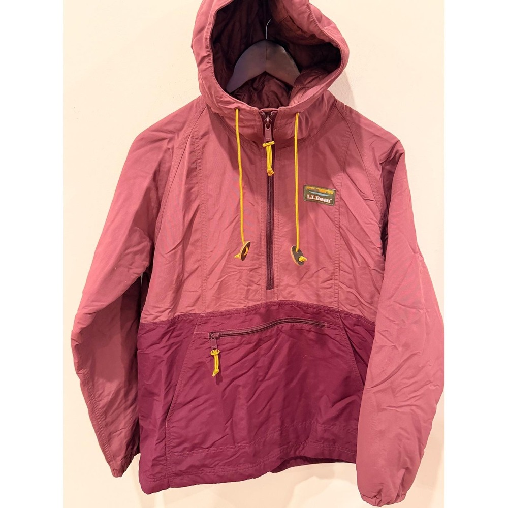 L.L.Bean Mountain Classic Insulated Anorak Women's Small Colorblock Pullover